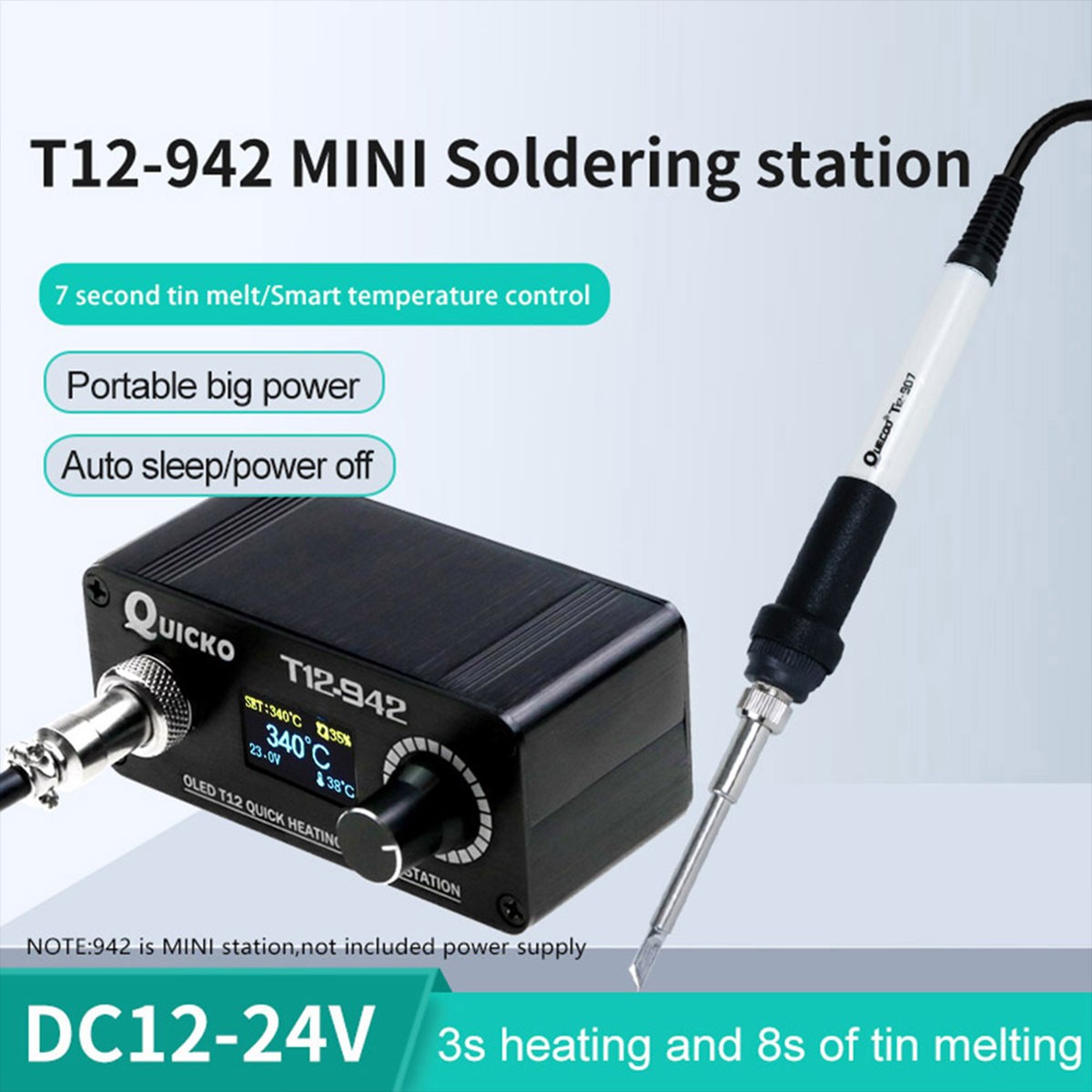 ชุดสถานีบัดกรีมินิ OLED T12 พร - T12 Soldering Station Oled บทวิจารณ์และราคา