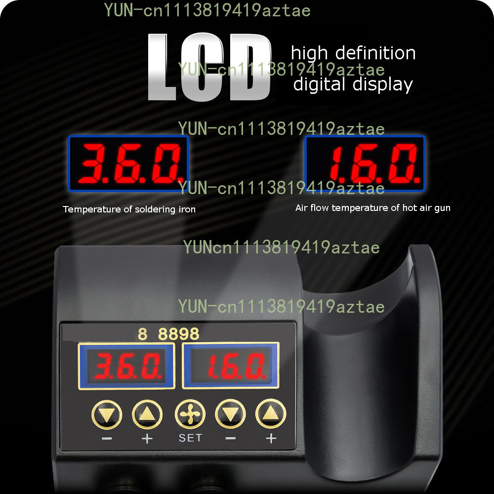 สถานีบัดกรีและปืนลมร้อน 2 in 1 - 2 In 1 Soldering Rework Station 750W บทวิจารณ์และราคา